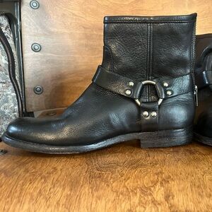 Frye Harness Booties Black 7